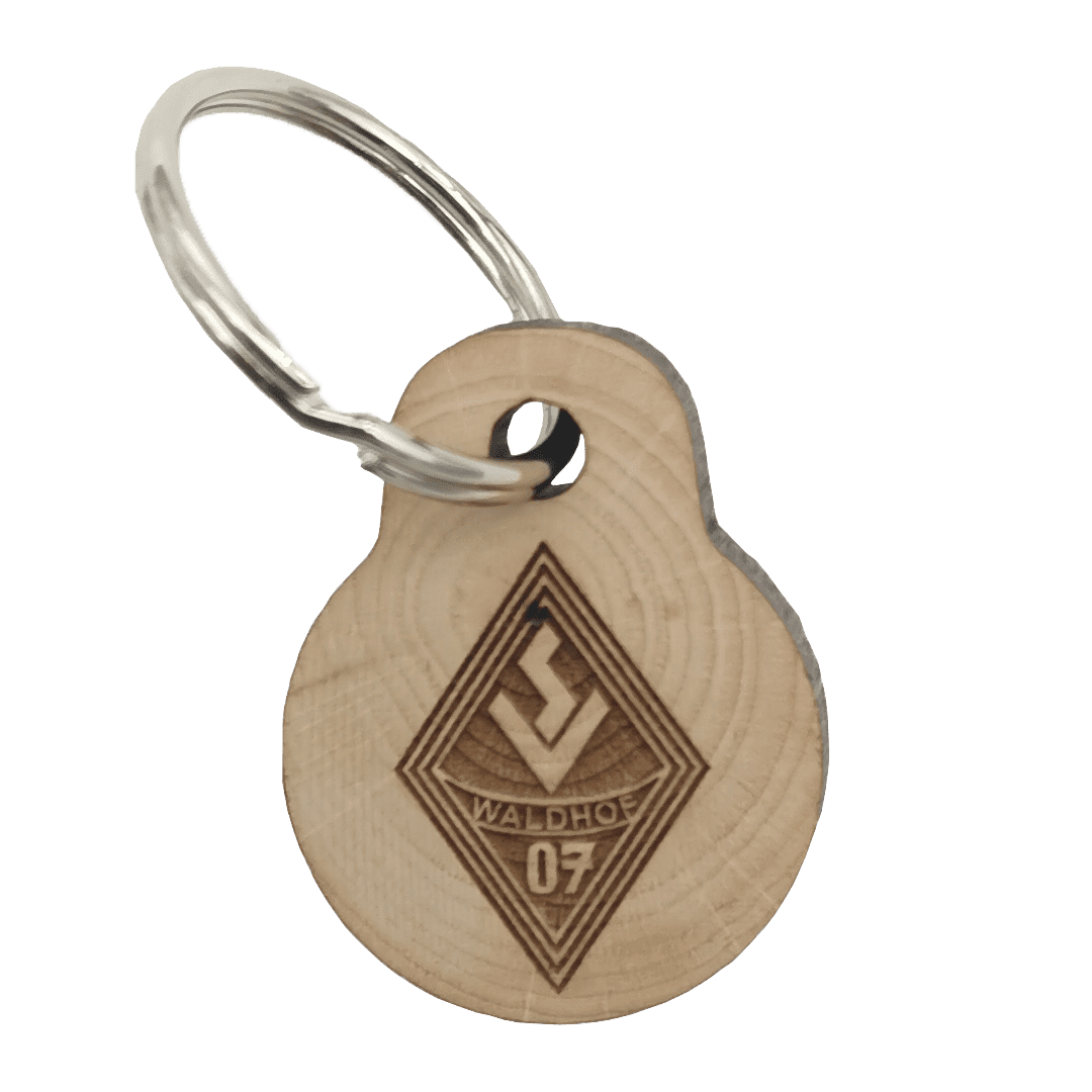 Schlüsselanhänger - Logo Holz